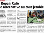 Le Repair Café une alternative au tout jetable - source est républicain - mai 2019